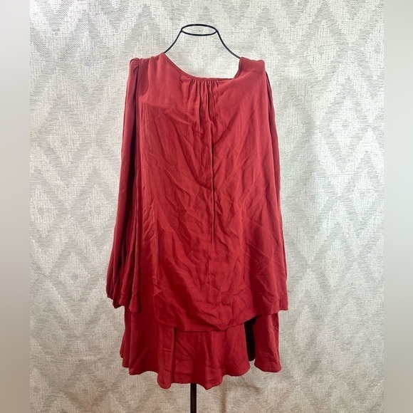 free people made in philadelphia red beck dress size S - Picture 5 of 8